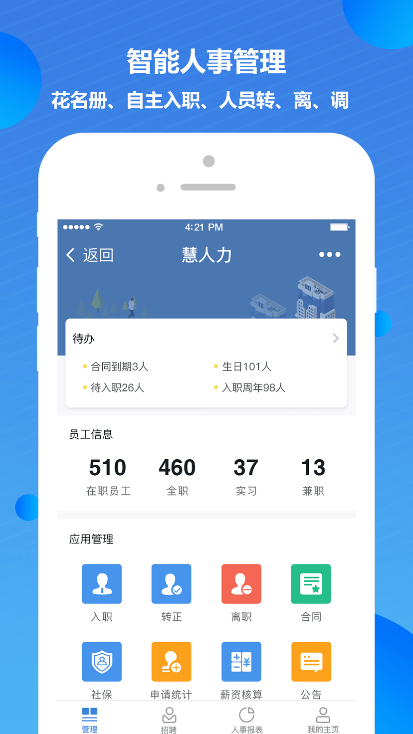 慧人力智能人事