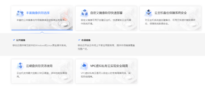 移动云-云主机 ECS