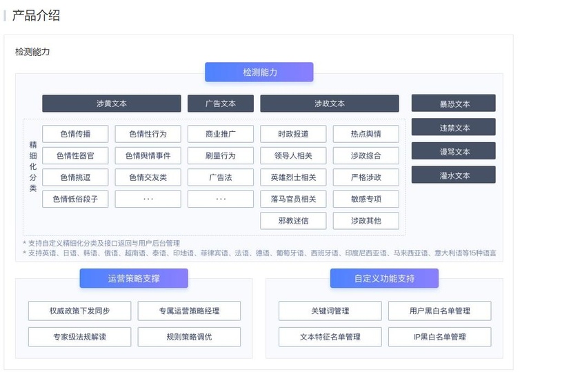 网易易盾-文本检测