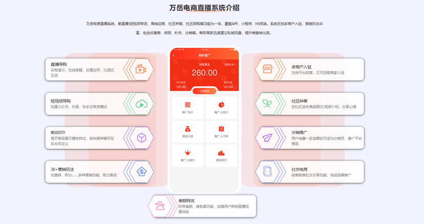 万岳电商直播系统