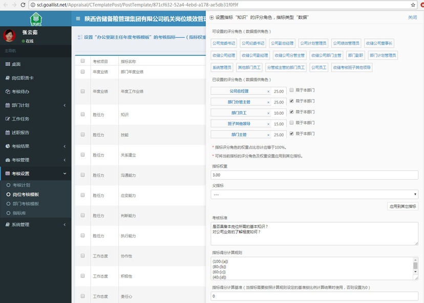晶北绩效管理系统