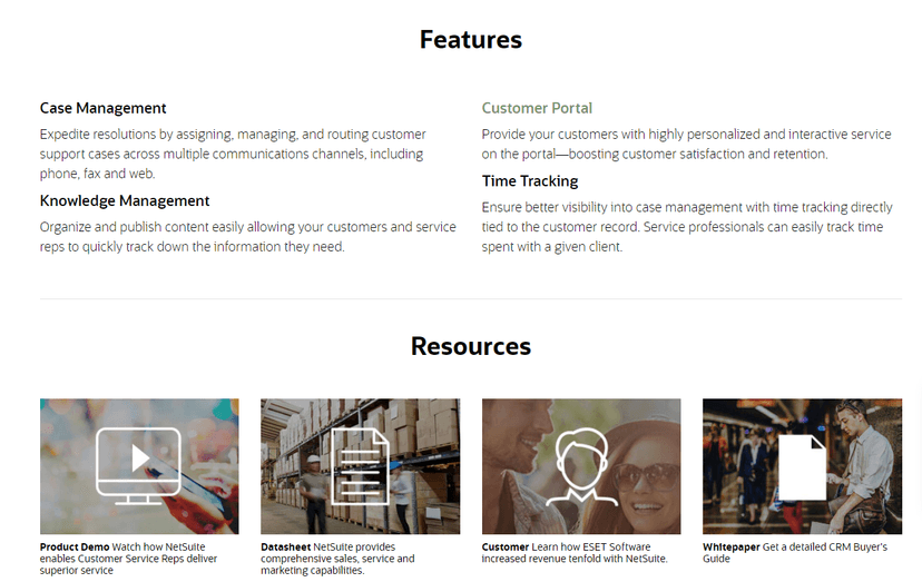 Oracle NetSuite CRM
