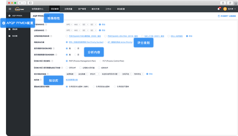 海岸线链企云平台AQP FMEA